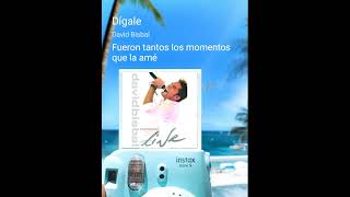 digale David bisbal karaoke [upl. by Animrac26]