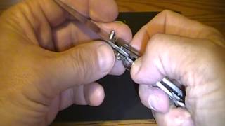 How to Operate a Buck Nobleman Linerlock Knife 327 [upl. by Hannahsohs]