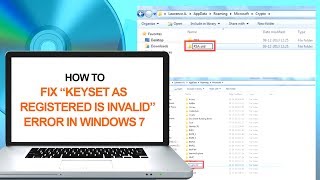 How to Fix “Keyset as Registered is Invalid” Error in Windows 7  Computer amp Networking Basics [upl. by Amis734]