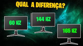 Monitor 60hz 144hz 165hz ou 240hz qual a DIFERENÇA entre eles QUAL MONITOR COMPRAR [upl. by Hulton603]