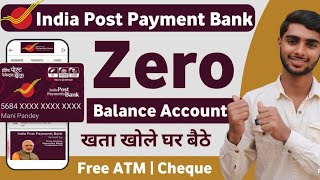 India Post Payment Bank Account Opening Online 2024  IPPB Zero Balance Account Opening Online [upl. by Elocn]