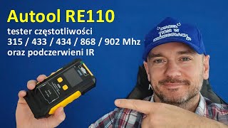 Autool RE110 tester częstotliwości 315  433434  868  902 Mhz oraz podczerwieni IR [upl. by Takeshi216]