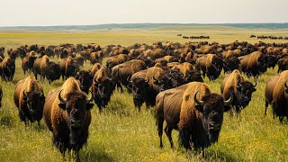 How US Ranchers Raise Thousands Of Bison  Bison Farming Documentary [upl. by Eceryt]