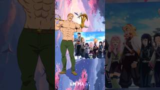 Escanor Vs Demon slayer  Hashiras  demonslayer tanjiro sevendeadlysins nezuko hashira [upl. by Skutchan]