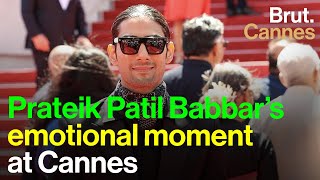 Prateik Patil Babbar’s emotional moment at Cannes [upl. by Bernadine484]