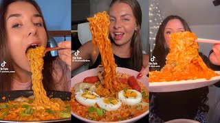 CHEESY BULDAK RAMEN MUKBANG  TikTok Compilation [upl. by Ymmor]