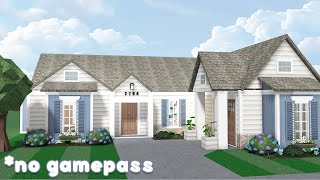 No Gamepass Roleplay Starter House 75k  ROBLOX Bloxburg [upl. by Egni]