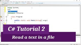 C Intermediate I Tutorial 2  Read Text from a File [upl. by Ahsem400]