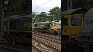 66566 departs Flitwick from Radlett Redland Roadstone to East Usk Yard Fhh 11924 [upl. by Daniela]