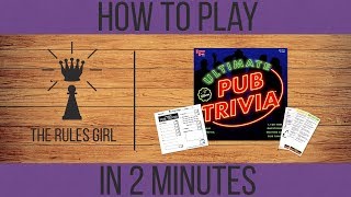 How to Play Ultimate Pub Trivia in 2 Minutes  The Rules Girl [upl. by Bernardo]