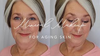 Mineral Makeup For Aging Skin Natural Makeup Tutorial [upl. by Coltun]