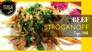 Yemekteyizin Meşhur Yemeği Beef Stroganoff Tarifi  Et Yemekleri  Tuga Mutfak [upl. by Asiel]