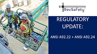 Regulatory Update ANSI  Aerial Lifts [upl. by Alitha]