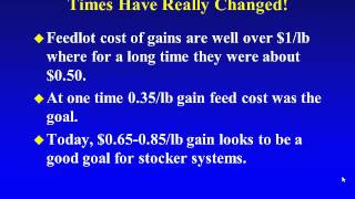 Nutrition Programs for Southeastern Stocker Cattle Overview [upl. by Graham]