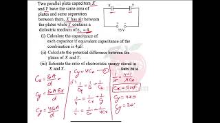 In the following arrangement of capacitors the energy stored in the 6 microfarad capacitor is E [upl. by Ennaeirrac]