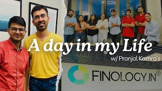 A Day in My Life at Finology Office  with Pranjal Kamra amp Priya Jain [upl. by Ceevah]