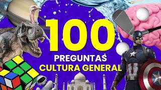 100 Preguntas de CULTURA GENERAL 📚🤓🧠  ¿Qué tan Culto eres 😌 [upl. by Nedearb273]