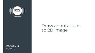 Romexis How To Draw annotation to 2d images [upl. by Siuol]