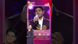 Saregamapa Grand Finale  LIVE  December 17th  Sunday 4PM  Zee Tamil shorts youtubeshorts [upl. by Oner109]