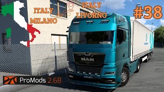 Milano  Livorno Promods 268 Man TGX  Krone Trailer Episode 38 ETS2 149 Gameplay [upl. by Nlyak]