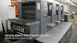 Heidelberg Printmaster 744 year 2004 [upl. by Nysa]