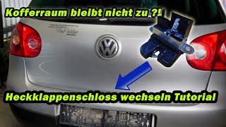 KOFFERRAUM SCHLIEẞT NICHT ODER ÖFFNET NICHT  ICH HABE DIE LÖSUNG VW GOLF 5  TUTORIAL  FACTOREM [upl. by Atikihs]