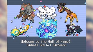 Pokemon Radical Red v41 HARDCORE Mode Elite4 and Champion Gen9 NORMAL Types OnlyNew Update [upl. by Slin]