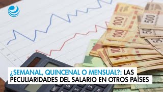 ¿Semanal quincenal o mensual Las peculiaridades del salario en otros países y en México [upl. by Andonis662]