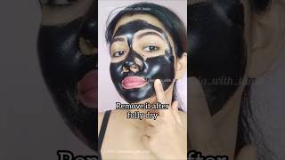 How to apply Charcoal Peel off Mask ✨ shorts makeup skincare trending hack tips beauty [upl. by German697]