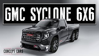 2023 GMC Syclone 6X6 Muscle Truck Digital Render [upl. by Nrojb]