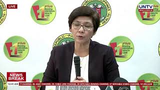 WATCH DOH Regular Presscon with Asec Maria Rosario Vergeire Public Health Services Team DOH [upl. by Beekman]