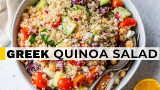 BEST QUINOA SALAD  25minute recipe perfect for meal prep [upl. by Hagai941]