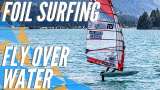 Foil Wind Surf elite competes at Lake Silvaplana  Engadinwind 2019 [upl. by Angil288]