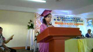 Elementary Valedictory Address [upl. by Eentihw42]