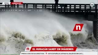 EL HURACÁN SANDY EN IMAGENES  30 OCTUBRE 2012 [upl. by Avilo]