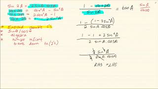 Grade 12 Trigonometry  Double Angles [upl. by Nawj]