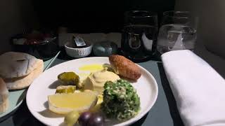 Etihad Airways 787  Business Class Food [upl. by Janeva]