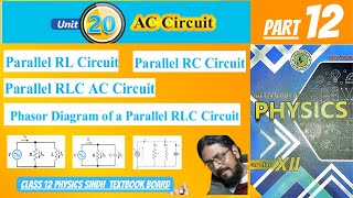 parallel LRC AC circuit  class 12 physics new book  chapter 20  sindh board 12physics [upl. by Kata332]