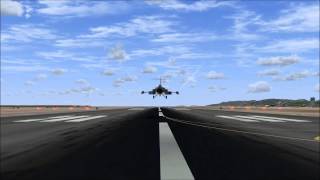 F104S Landing  Decimomannu AB [upl. by Enilecram]