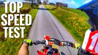 Honda CRF250R Top Speed Test Mph [upl. by Jewelle]