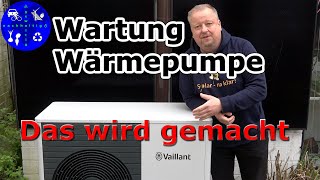 Wartung unserer Vaillant Wärmepumpe  Das wurde gemacht [upl. by Meredith]