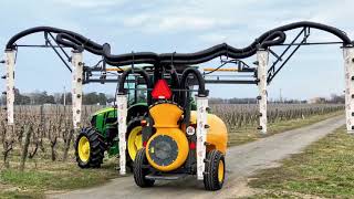 Gregoire Speedflow Progress 3 row vineyard sprayer  LVE [upl. by Vigen133]