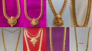 Latest gold long chain designsgold haram design 2022 [upl. by Eened]