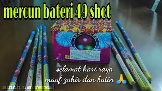 Main mercun bateri 49 shot hd  malam raya 2020  happy boom [upl. by Gildas]