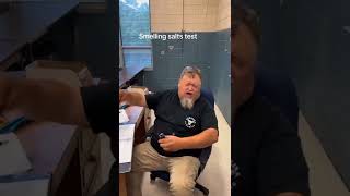 Smelling salts test 😂 shorts fyp funny fypシ゚viral tiktok memes explore shortsvideo [upl. by Gentry62]