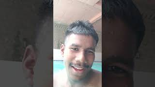 I am first time swimming in swimming pool shorts swimming [upl. by Porty]