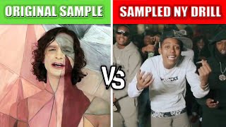 ORIGINAL SAMPLE VS SAMPLED NY DRILL SONGS [upl. by Ellary]