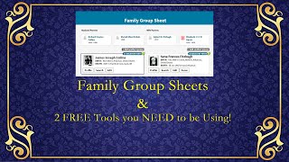 Ancestry Family Group Sheets amp 2 Must Have Tools [upl. by Carrick]