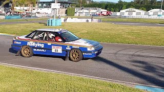 Subaru Legacy RS Group A ex Colin Mcrae and BMW E30 on Track [upl. by Navap]