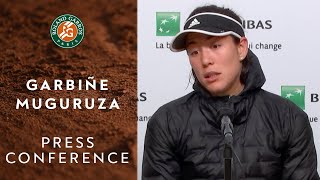 Garbiñe Muguruza  Press Conference after Round 3  RolandGarros 2020 [upl. by Ambert]